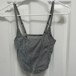 Gray Corset style top